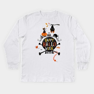 Happy Halloween Collection Kids Long Sleeve T-Shirt